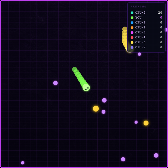 バトルスネークのゲーム画面