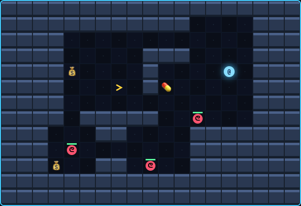 ダンジョンクエストのゲーム画面